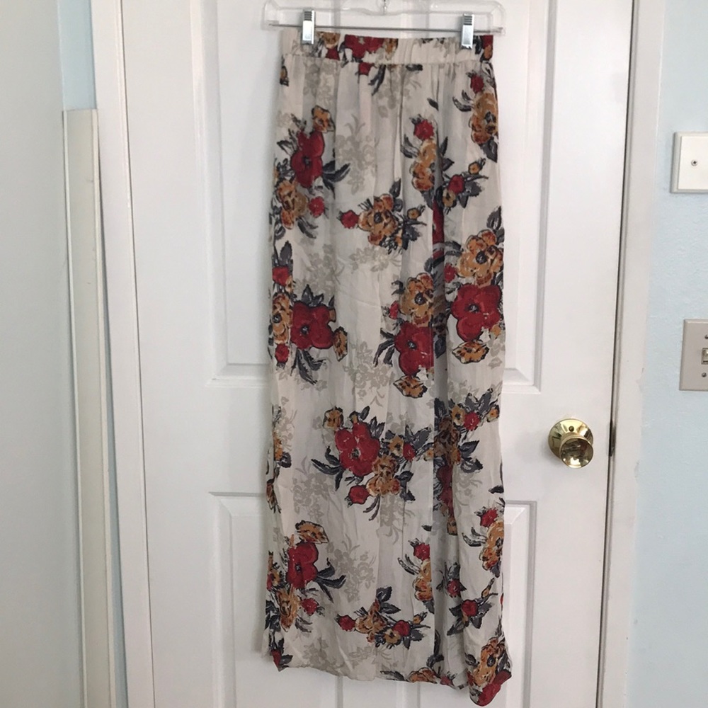 Maxi Dress with a slit and shorts under
